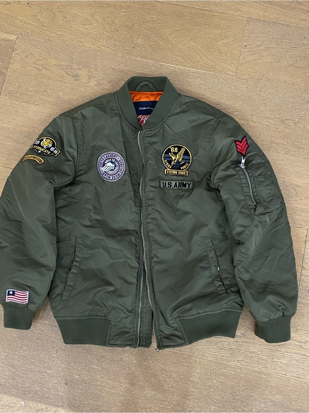 Army Jacket Military Bomber Varsity Padded Gift